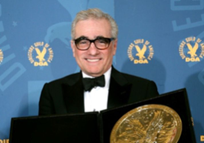 Martin Scorsese tekur við verðlaununum