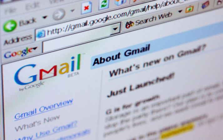 Gmail. Í Internet Explorer.