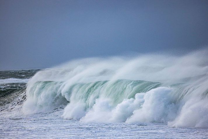 Hvasst verður á Breiðafirði við norðanvert Snæfellsnes.