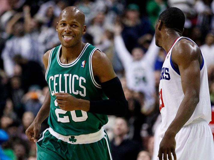 Ray Allen hitti vel í nótt.