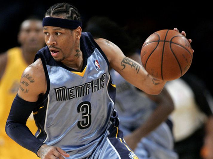 Allen Iverson, lék aðeins þrjá leiki með Memphis Grizzlies.