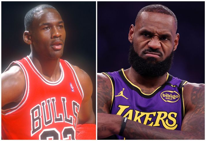 LeBron James tók met af Michael Jordan í síðasta leik en það hafði staðið í 22 ár.