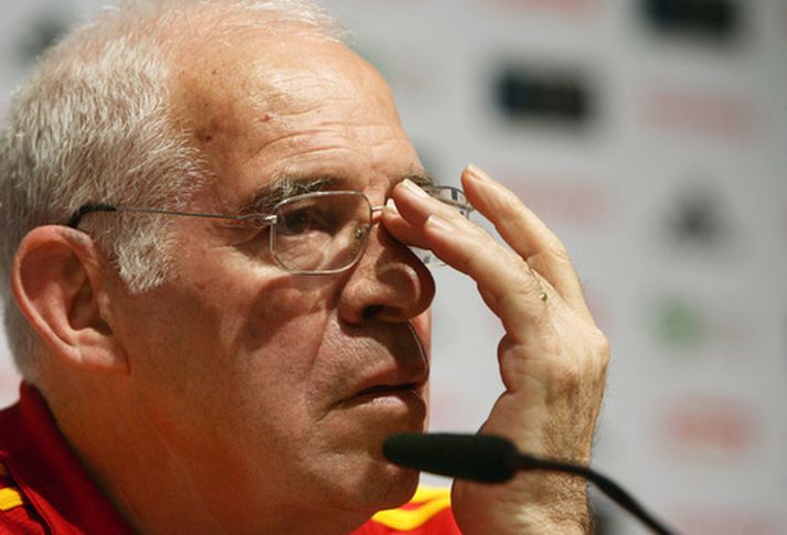 Luis Aragones, þjálfari Spánverja