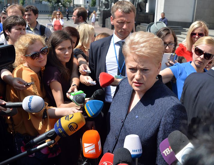Dalia Grybauskaite, forseti Litháens.