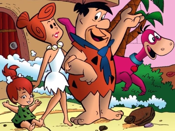 The Flintstones voru feikilega vinsælir þættir hér áður fyrr.