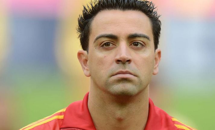 Xavi í leik með Barcelona