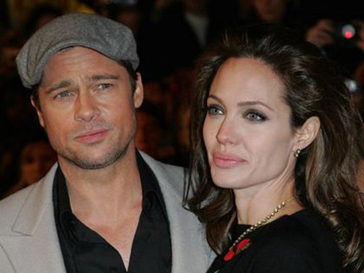 Brad Pitt og Angelina Jolie.