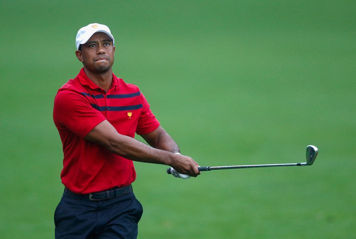 Tiger Woods hefur unnið alla leiki sína með Matt Kuchar þessa helgina