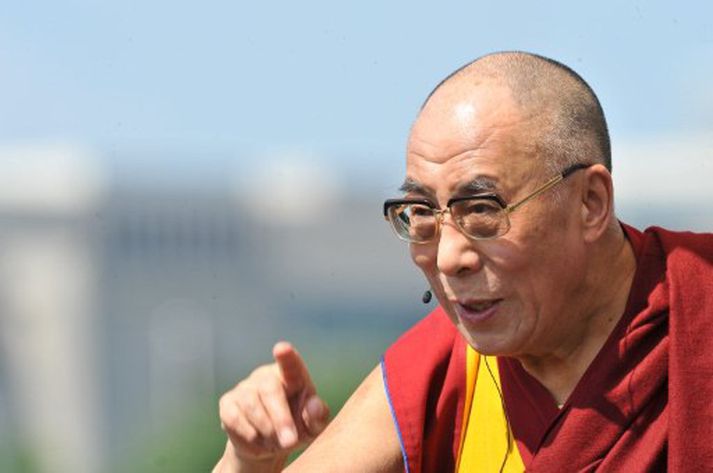 Dalai Lama hittir forseta Bandaríkjanna í dag. Mynd/ AFP.