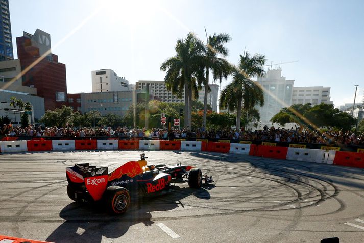 Red Bull tók þátt í Formúlu 1 sýningu í Miami í fyrra.