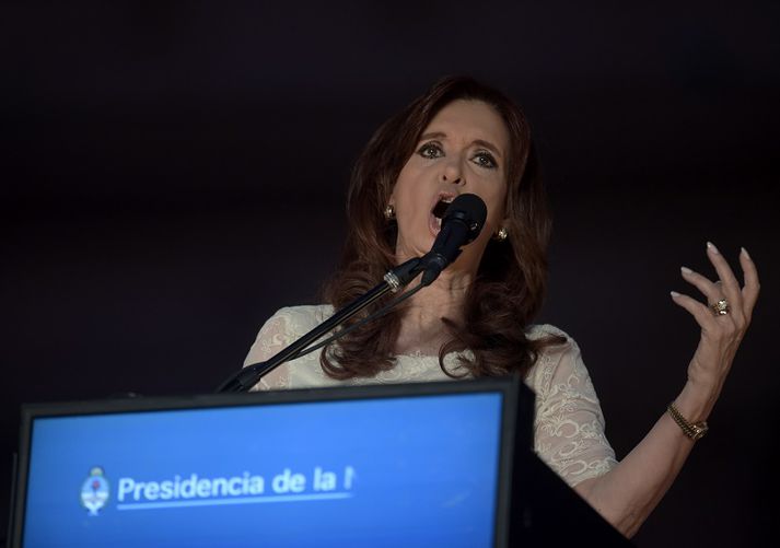 Cristina Fernandez de Kirchner tók við forsetaembættinu af eiginmanni sínum, Néstor Kirchner, árið 2007.