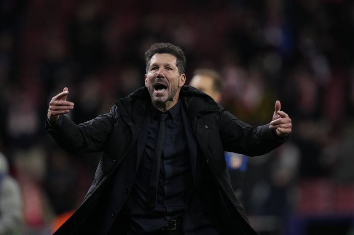 Diego Simeone hlýtur að vera orðinn þreyttur á að detta út leik fyrir Real Madrid í Meistaradeild Evrópu.