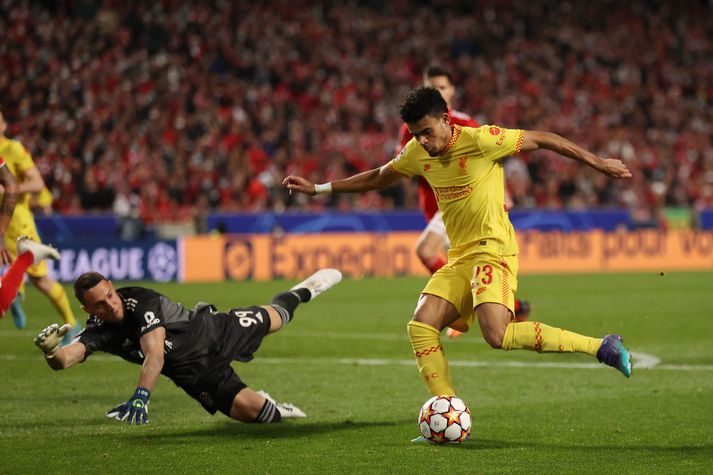 Luis Diaz innsiglaði 3-1 sigur Liverpool.
