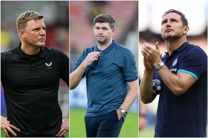 Eddie Howe, Steven Gerrard og Frank Lampard eru allir á lista enska knattspyrnusambandsins yfir mögulega arftaka Gareth Southgate.