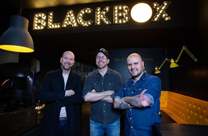 Hluti eigenda Blackbox,  Jóhannes Ásbjörnsson, Karl Viggó Vigfússon og Jón Gunnar Geirdal.