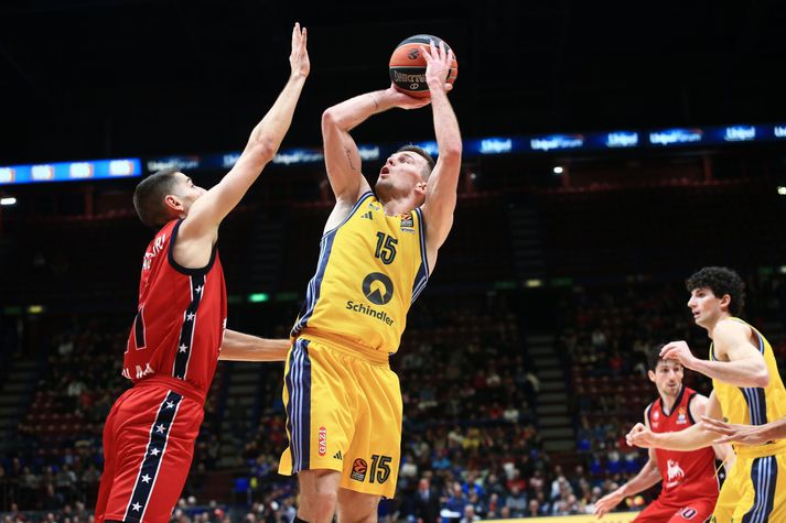 Martin Hermannsson í leik með Alba Berlin í EuroLeague í vetur.