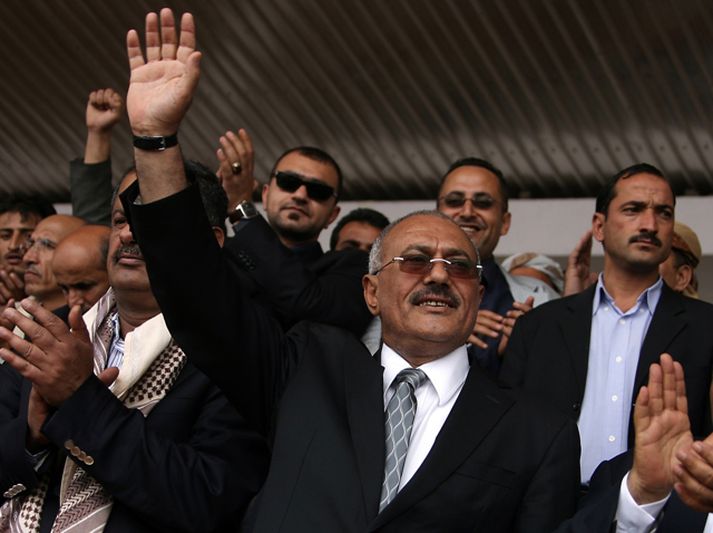 Ali Abdullah Saleh forseti Jemen. Mynd/ afp.