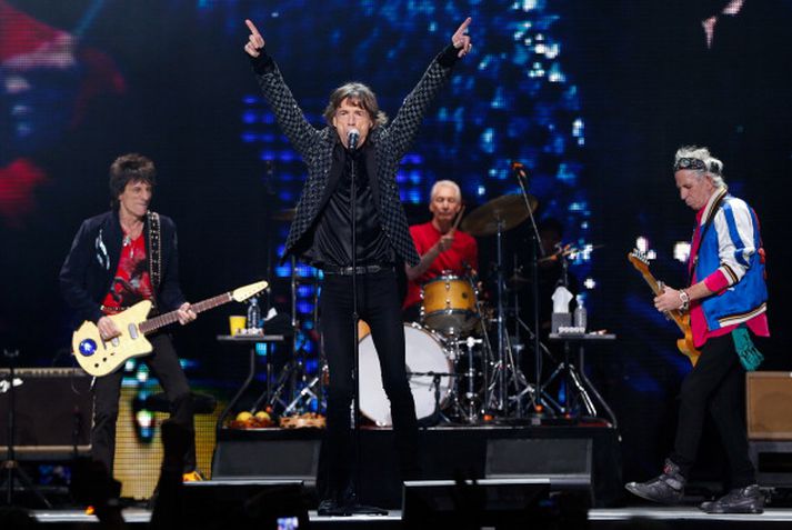 Rolling Stones spilar sín þekktustu lög á appelsínugula sviðinu í sumar.