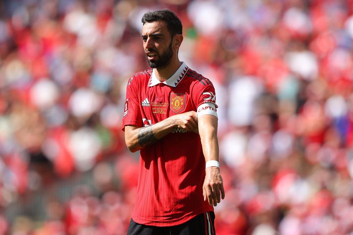 Bruno Fernandes þekkir það að vera með fyrirliðaband Manchester United