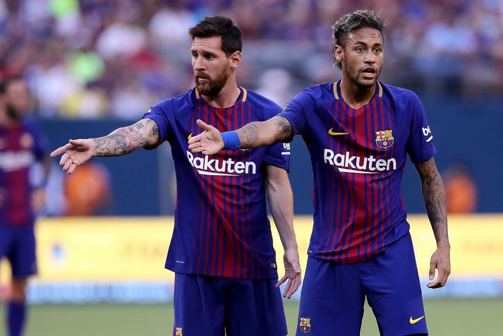 Lionel Messi og Neyma voru frábærir saman hjá Barcelona liðinu.