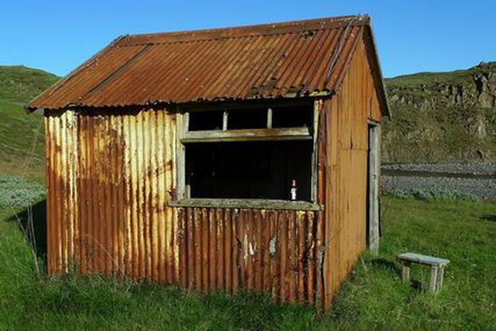 Veiðhúsið við Hrunakrók var flutt til byggða í fyrra þar sem verið er að endurgera húsið í upprunalegri mynd,