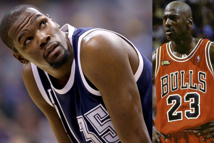 Kevin Durant og Michael Jordan.