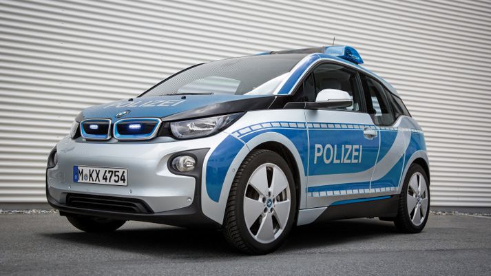 BMW i3 lögreglubíll.