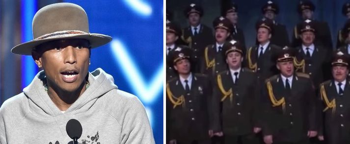 Pharrell Williams átti eitt vinsælasta lag síðasta árs.