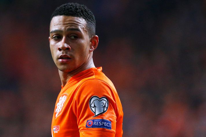 Memphis Depay er á sínum stað í byrjunarliði Hollands.