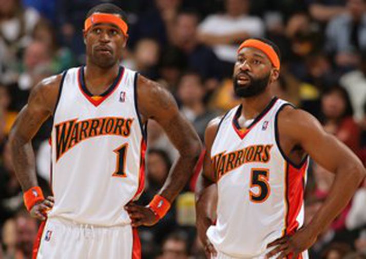 Stephen Jackson og Baron Davis virðast vera á leið í sumarfrí