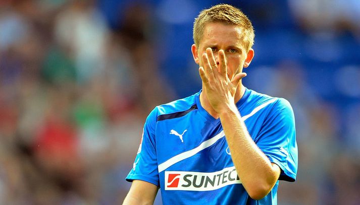 Gylfi Þór Sigurðsson í leik með Hoffenheim.