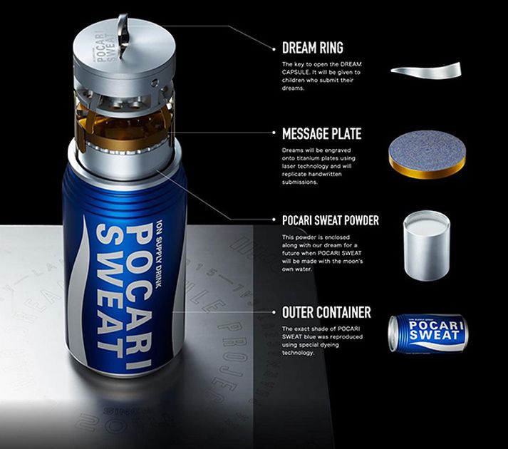 Hér má sjá hvernig Pocari Sweat dósin mun koma til með að líta út.