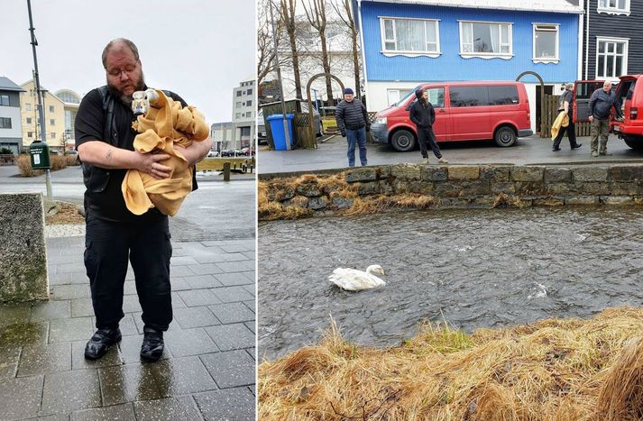 Óttast var að Fannar myndi drukkna í læknum.