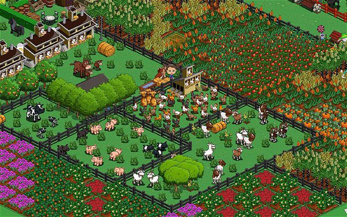 Tölvuleikurinn Farmville.