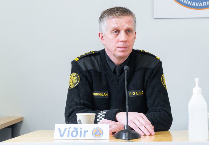 Víðir Reynisson hjá almannavarnardeild ríkislögreglustjóra.