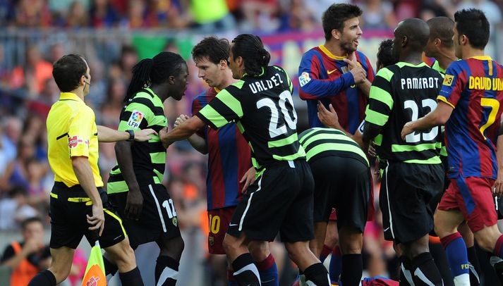 Royston Drenthe og Lionel Messi eru engir vinir.