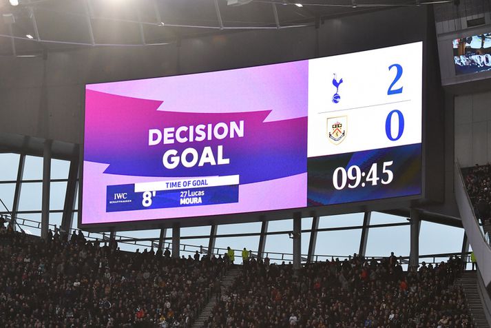 Tilkynning um VAR á heimavelli Tottenham.