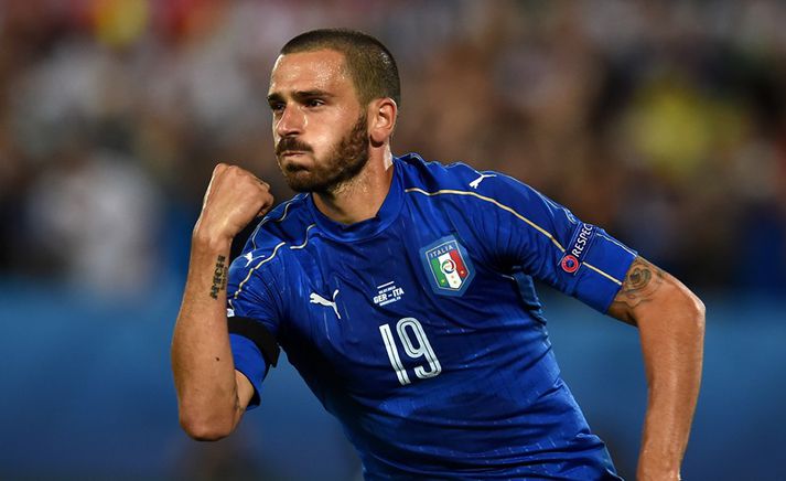 Bonucci fagnar á EM.