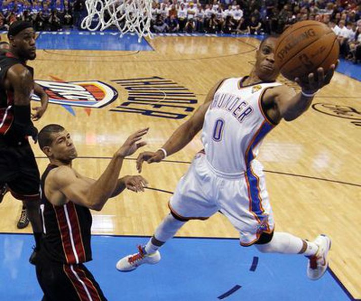 Russell Westbrook leikstjórnandi Oklahoma er einn besti leikmaður NBA deildarinnar.