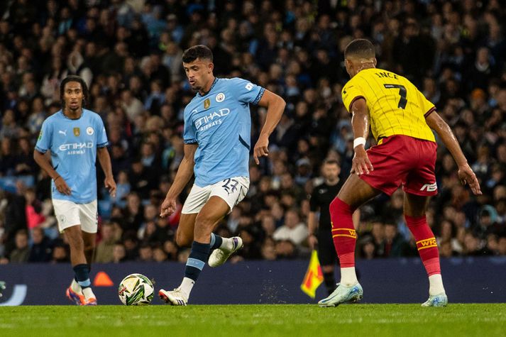 Matheus Nunes kom til Manchester City frá Wolves í fyrra.