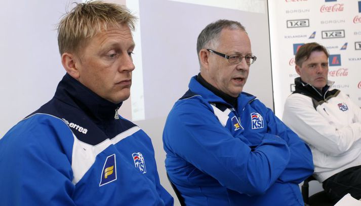 Lars Lagerbäck og Heimir Hallgrímsson.