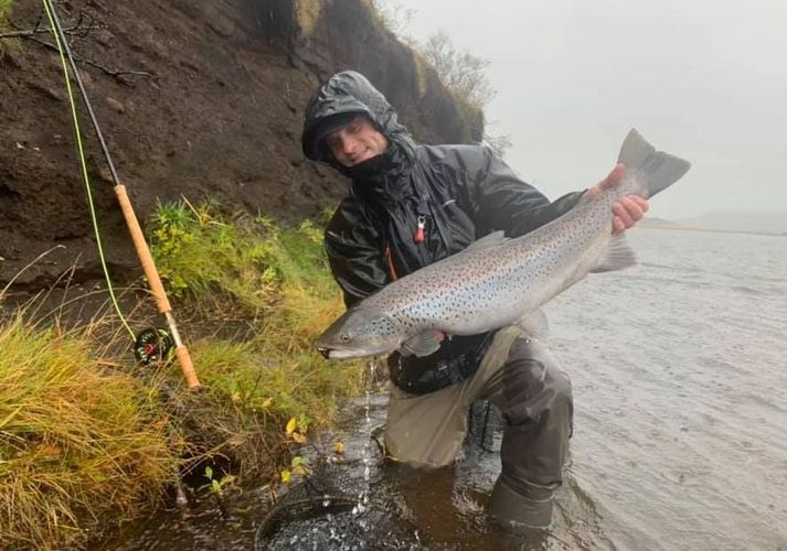 Kristján Páll Rafnson hjá Fish Partner með einn vænann