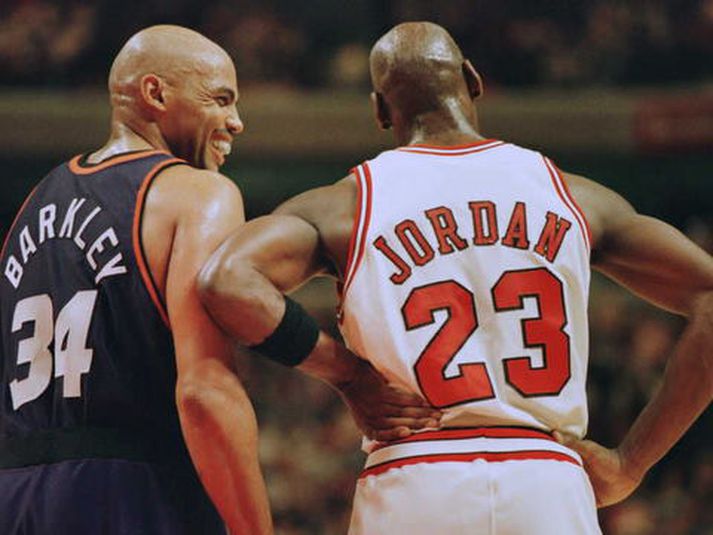 Michael Jordan og Charles Barkley.