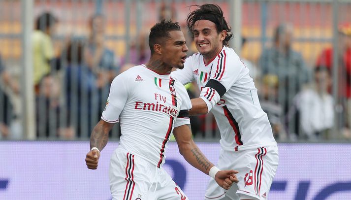 Kevin-Prince Boateng og Alberto Aquilani.