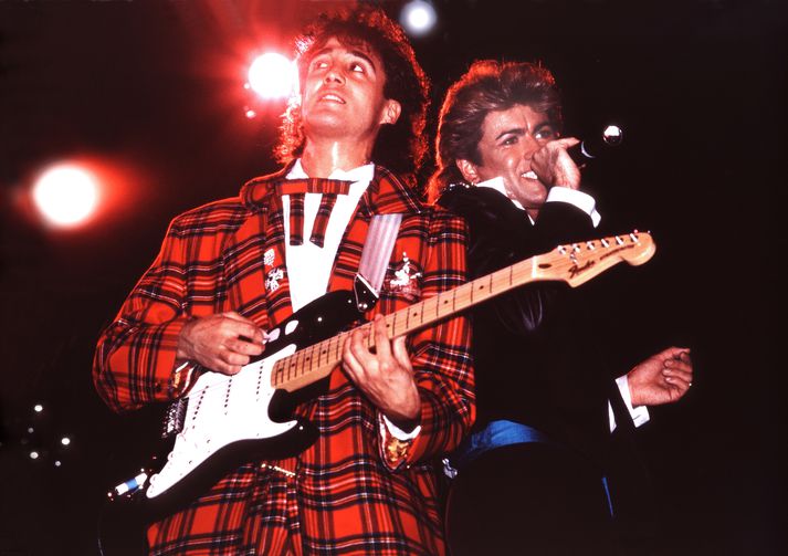 Hljómsveitin Wham! var skipuð þeim George Michael og Andrew Ridgely.