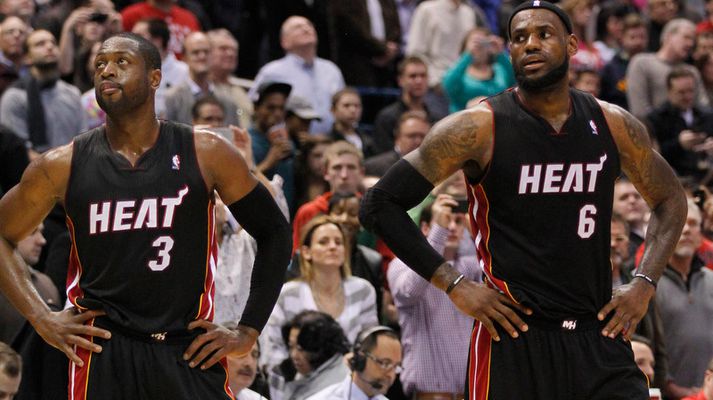 Lebron James og Dwayne Wade.