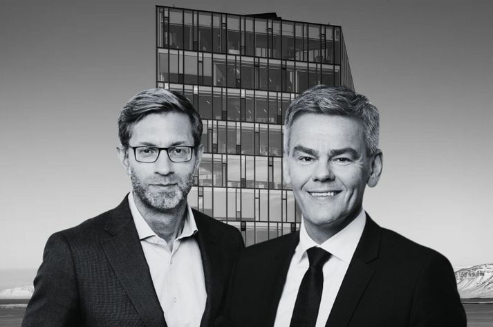 Jón Guðni Ómarsson, bankastjóri Íslandsbanka og Ármann Þorvaldsson, bankastjóri Kviku.