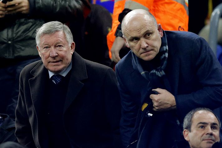 Alex Ferguson og Mike Phelan.