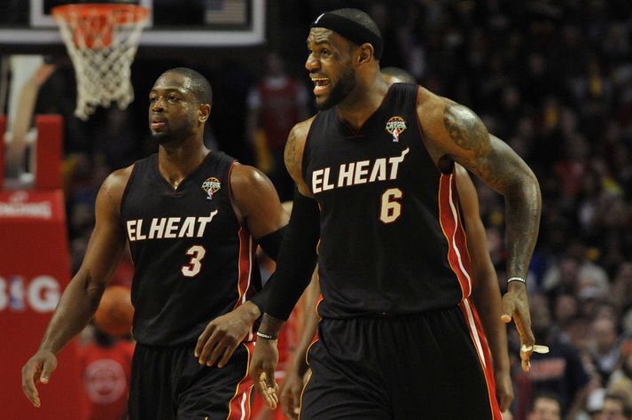 Dwyane Wade og LeBron James