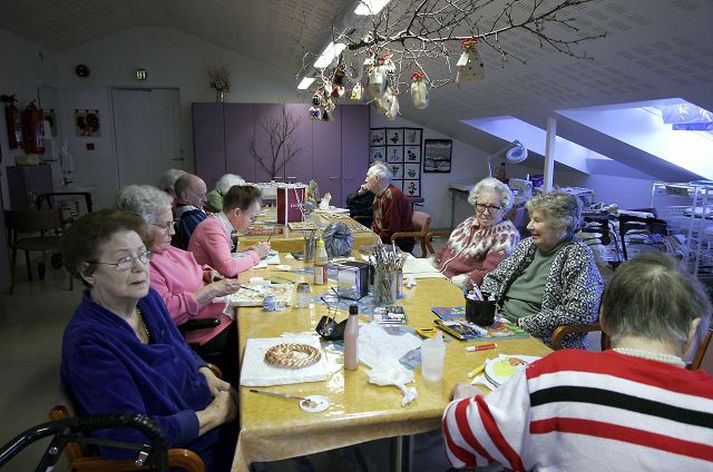 Frá Eir. Starfssemi menningarmiðstöðvar mun nýtast öldruðum segir framkvæmdastjóri Eirar.